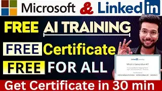Microsoft Free Online Courses With Certificate | Get Free Online Certificate In 30 Mins | #microsoft