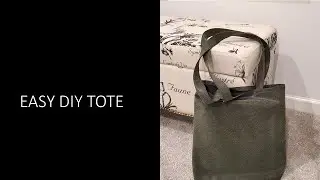 How to Sew a Faux Leather Tote Bag | Easy DIY Sewing Project | Joy Nicole