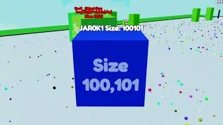 100K SIZE BLOCK EATING SIMULATOR  MAP CONTROL 100% #ROBLOX