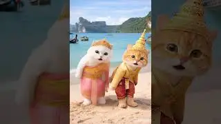 SALLY & LOUIS TAKE PHUKET! 🇹🇭🏖️ Royal Thai Beach Party Dance! #shorts