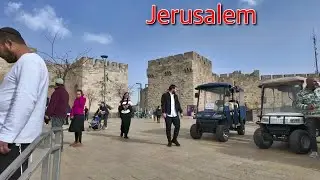 The real Jerusalem. The ambience of Mamila Center and the Holy City.