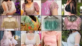 Net ki designer baju/net sleeves design for blouse/net sleeves design 2022 @Beautiful Trends  #baju