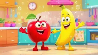 Apple and Banana / Nursery Rhymes & Kids Song / I like to wash Apple & Banana 