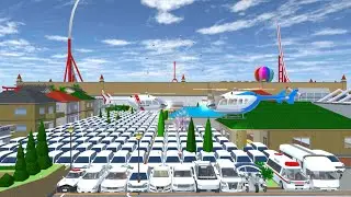 ALL WHITE COLOUR SUPER CAR COLLECTION AT NEAR LITTLE BOY HOME 🚔🚒😍✅. SAKURASCHOOLSIMULATOR 😱🤯🚔🚒✅✅