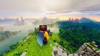 Minecraft 700 render distance! Distant Horizon | Bliss Shaders