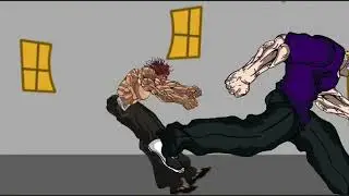 jack hanma vs yujiro hanma (DC2 version) #baki #bakihanma #animation #dc2 #anime #animeanimation #😁😁