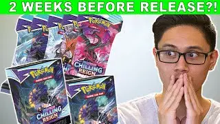How to Open The Newest Pokemon Card Set EARLY! Pokemon Chilling Reign Build and Battle Kits Opening!