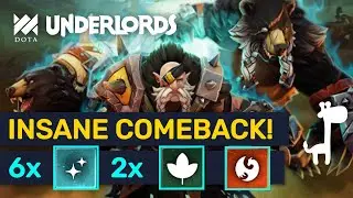 MOST EPIC COMEBACKS! #1 Late Game Hobgen 6 Mages! | Dota Underlords