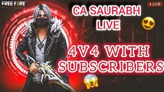 4v4 With  CA SAURABH LIVE #shortsfeed #nonstopgaming