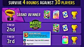 match rumble laser matches supper sized 4 rounds 30 players grand winners match master .