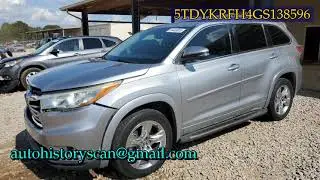 5TDYKRFH4GS138596 Toyota Highlander 2016