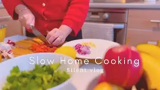 Home Cooking: Anchovy Tomato Pasta | Cozy Silent Vlog 