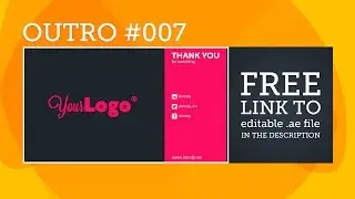 Free After Effects Outro Template #007
