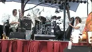 Lori Andrews, jazz harp and Bart Samolis, bassisit play 