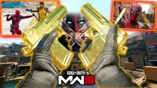 Deadpool Golden Desert Eagles & Swords from Deadpool and Wolverine - Modern Warfare 3 Gameplay