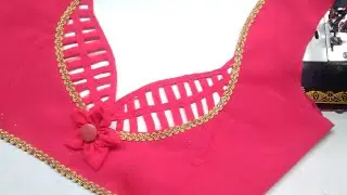 Blouse Back Neck Design | Simple And Easy Blouse Design Cutting And stitching 