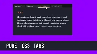 Pure CSS Tabs With Smooth Slide Animation 💻🔥