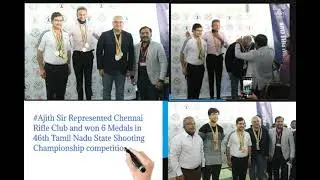 #Ajith Sir Represented Chennai Rifle Club and won 6 Medals in 46th Tamil Nadu State Shooting Champio