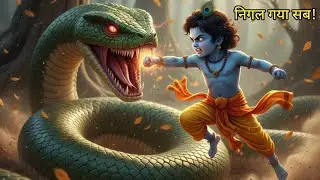 जब श्रीकृष्ण ने अघासुर का वध किया 😱 | Krishna vs Aghasur | बालकृष्ण की सबसे डरावनी लीला 
