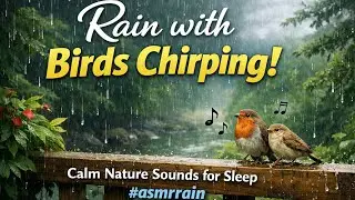 🌧️ Rain with Birds Chirping | Calm Nature Sounds for Sleep