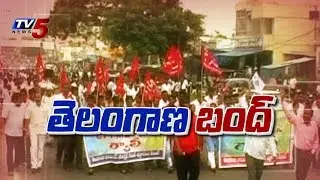 'Telangana Bandh' Today Called By TJAC Against Polavaram Bill : TV5 News