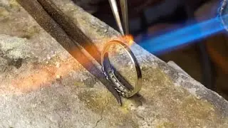 9K Gold Broken Ring Repair | Jewelry Making | Jewelry repairs | 4K Video