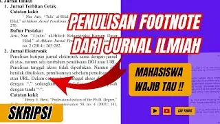 Cara Penulisan Footnote yang Benar dari Jurnal Ilmiah || Eps. 39