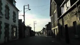 Driving On Route de Guingamp, Rue de l'Armor, Place du Centre & Rue du T&eacute;l&eacute;graphe, Bourbriac, France