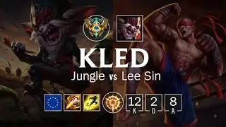 Kled Jungle vs Lee Sin - EUW Challenger Patch 8.9