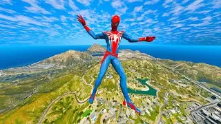GTA 5 Spiderman Epic Jumps Compilation(GTA V Fails Funny Moments)