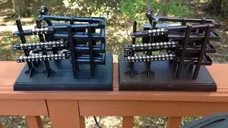 Arrow Ball Clock. Front, Side, & Rear Views.