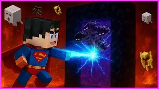 SÜPERMEN NETHER PORTALLARINI MÜHÜRLEDİ! (Minecraft)
