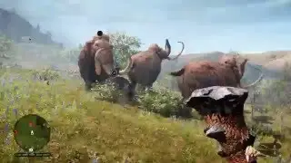 FarCry Primal Great Scar Bear Vs Elder Mammoths #1
