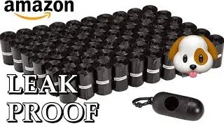 HOW TO USE AMAZON BASICS DOG POOP LEAK PROOF BAGS!