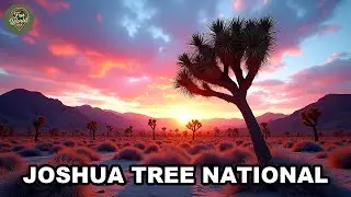 Joshua Tree National Park Usa | Cholla Cactus Garden, Eerie Cacti, Sunrise Glow & Desert Flora. AL