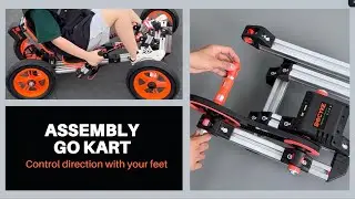 I used DOCYKE KIT to make a go-kart that uses feet to control the direction