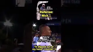 ABSOLUTE CLASSIC NICK KYRGIOS MOMENT! #tennis #nickkyrgios #lol