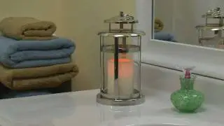 Pacific Accents Manchester Lantern w/ Flameless Candle