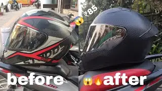 helmet modification | studds thunder  look like agv helmet | with spoiler (₹ 85 only)😱😱😱 Delhi