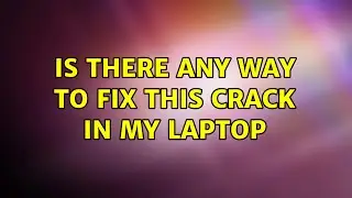 Is there any way to fix this crack in my laptop