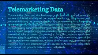 You Can Use Our Verified Leads to Improve Your Business Experience | Telemarketing Data