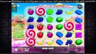 I did a $500 Bonus buy in Sweet Bonanza, hit 100x bomb but...