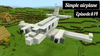 Minecraft House Tutorial : How to build an airplane in minecraft (#14)