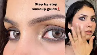 Step by step makeup guide for beginners | subtle and dewy makeup look💄
