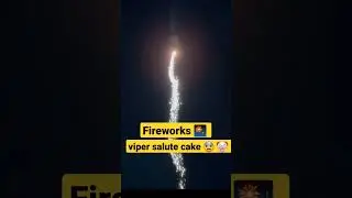Fireworks 🎆  (viper salute cake) #shorts #fun #fireworks #fyp #vuurwerk