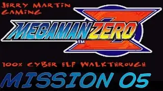 Mega Man Zero (GBA) 100% Cyber Elf Walkthrough MISSION 5: Retrieve Data