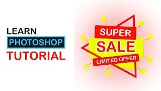 Quick tutorial! how to make sale design banner in photoshop cc