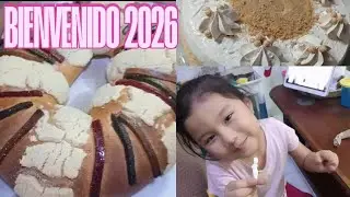 PASAMOS AÑO NUEVO SOLOS 🥮🎇PARTIMOS ROSCA DE REYES 👑