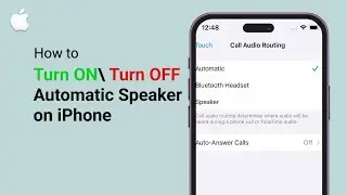 How to Turn ON\ Turn OFF Automatic Speaker on iPhone (IOS 18) 2025