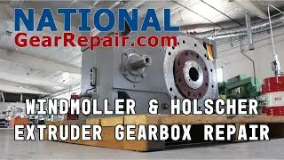 Windm&ouml;ller & H&ouml;lscher Extruder Gearbox Repair by National Gear Repair